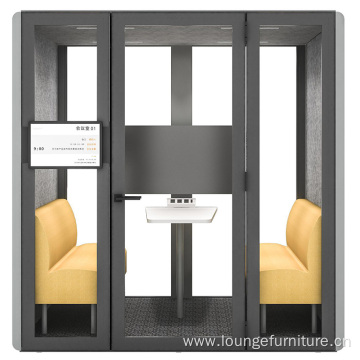 movable silence acoustic booth soundproof office meeting pod